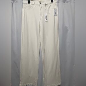 L'AGENCE Clayton High Rise Wide Leg Cream Ivory Pants Size 29 NWT Day to Night
